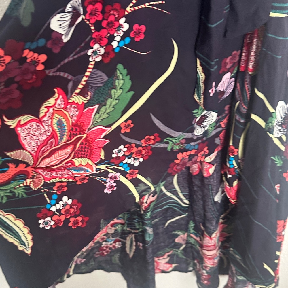 NWT KorMei hi low tropical maxi wrap look dressS - Picture 5 of 11